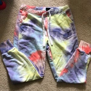 Tie dye Nike joggers